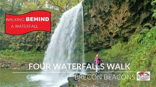 Four Waterfalls Walk: Behind a Waterfall, Brecon Beacons, South Wales #greenspaces