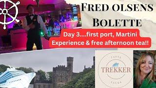 FREE AFTERNOON TEA!! Stornoway & Martini Experience #fredolsen #cocktails #cruise