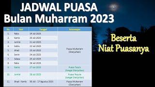 Jadwal Puasa Muharram 2023 Beserta Niatnya - Ust. Mahmud Asy-Syafrowi