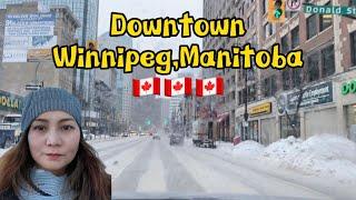 Downtown route#winter #winnipeg #manitoba