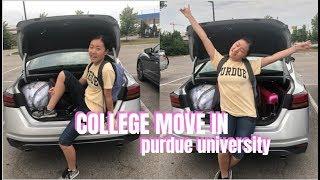 COLLEGE MOVE IN VLOG 2019 | Purdue University | Freshman Dorm