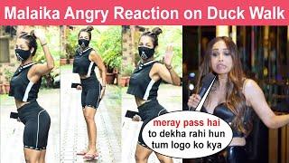 Malika Arora Angry Reaction and Reply to Trollers on her Duck Walk