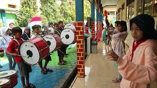 WOWWW baru latihan saja BEGINI KEREN....Drum Band SDN 1 Gumelar Banyumas Jateng