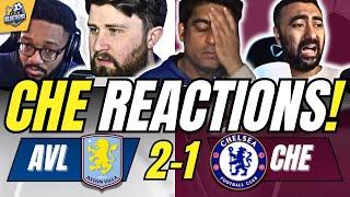 CHELSEA FANS DISBELIEF  REACTIONS TO ASTON VILLA 2-1 CHELSEA | PREMIER LEAGUE FAN REACTIONS