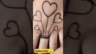 heart sape shorts mehndi #viral #shorts #youtubeshorts #subscribe #tranding #mehndi #henna #views