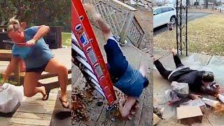Hilarious Porch Slips and CCTV Fails  | FailArmy May Rewind