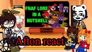 Aftons react to Fnaf lore in a nutshell( gacha)