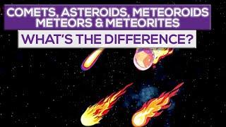 What's The Difference Between Comets, Asteroids, Meteoroids, Meteors & Meteorites?