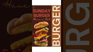 Day 11of the 100 Days of 100 design challenge! Today how to design a burger poster in canva. #shorts