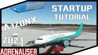 MSFS 2020 A320NX FlyByWire Startup Tutorial 2023 German Anfänger