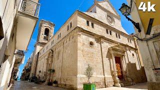 Mola di Bari, Italy Walking Tour - 4k - With Captions