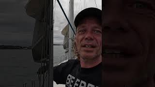 HOW I DO IT - Sailing through a VIOLENT STORM #sailingchannel #solosailing #boat #sailboat #storm