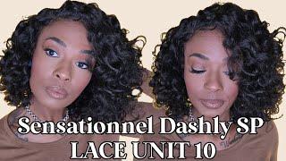 $20 Perfect Curly Wig! Sensationnel Dashly Salt & Pepper 4" Part HD Lace Front Wig - SP LACE UNIT 10