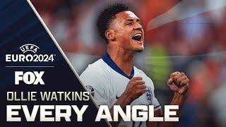 England's Ollie Watkins scores GAME-WINNING goal in 90' vs. Netherlands | Every Angle 