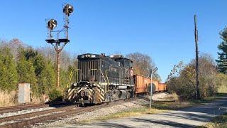 Small Locomotive With Big Train & Some Of The Oldest Rail You Will See On A Main Line, Close Look