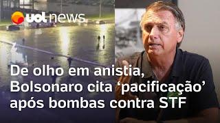 Bolsonaro se manifesta sobre atentado a bomba em Brasília e defende 'pacificação nacional'