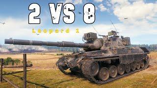 World of Tanks Leopard 1 - 10 Kills | 2vs8