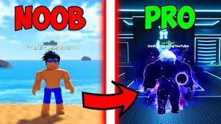 Going From a Noob To Pro In Roblox Gym League