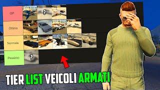 Classifica dei veicoli ARMATI più usati su Gta Online..