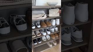 All items are LINKED in my profleGorgeous fluted entryway shoe cabinet.