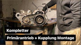 Primärantrieb + Kupplung Montage ( primary + clutch assembly ) Harley Davidson Ironhead XLCH 1974