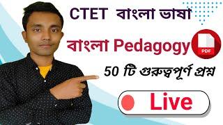 CTET BENGALI PEDAGOGY 50 Mcqs || BENGALI PEDAGOGY for CTET Exam || CTET BENGALI LANGUAGE PAPER 1&2