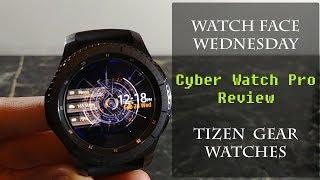 Watch Face Wednesday : Cyber Watch Pro : Tizen Watch Face Review Samsung Gear S3