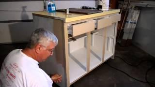 Recycling a Kitchen Cabinet into a Woodworking Assembly Bench Part 3