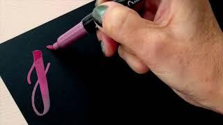 Oddly Satisfying Calligraphy: Metallic Brush Pens