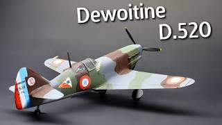 This Had a Few Problems! Mistercraft Dewoitine D.520 Model Kit in 1/72 Scale - Build & Review