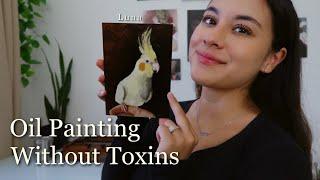 How to Oil Paint WITHOUT Solvents  Non-Toxic Oil Painting, Art Supplies, Paint With Me  Art Vlog