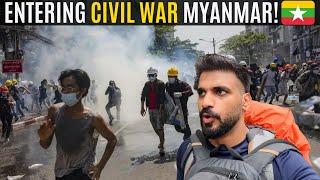 Flying to MYANMAR during CIVIL WAR: Black Markets & Military Coup! 