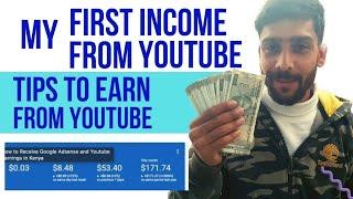 first income from youtube  || Tips to earn from youtube ||Important topic ||TahirGurezi