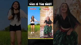 Kashish Patel Vs Nandini Rajput Dance Comparison Video#trendingshorts #dance #shorts