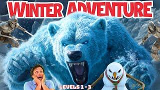 ️ 17 Min Winter Fantasy Brain Break | Polar Bear, Evil Snowman & Ice Queen Kids Fitness Exercise