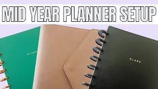 2024 Mid Year Planner Setup | Setting Up My Planners | Classic Catchall, Social Media Planner