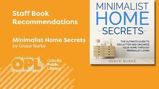 Book Talks: Minimalist Home Secrets by Grace Burke