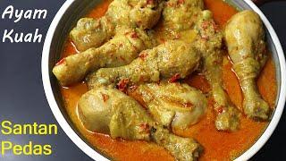 Ayam kuah santan pedas - ayam gulai yang gurih dan enak luar biasa, bikin ketagihan keluarga