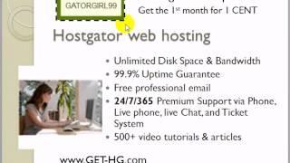 Use Hostgator 1 cent coupon and get the 1st month for 1 cent