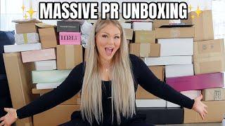 BIGGEST PR UNBOXING HAUL EVER 2024  MASSIVE AMOUNT OF FREE MAKEUP!