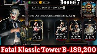 Fatal Klassic Tower Boss Battle 200 & 189 Fight + Reward MK Mobile 2024