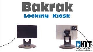 Bakrak Kiosk, Desktop Magnetic Desktop Stand and Locking Security Cable