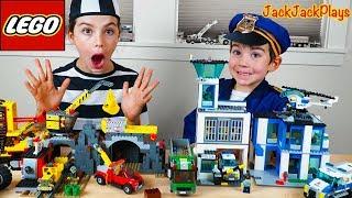 Costume Pretend Play Cops & Robbers | Lego City Police Chase! | JackJackPlays