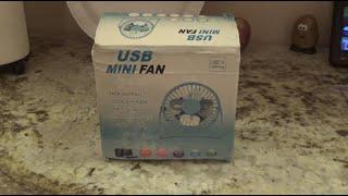 YR-F001 USB mini fan super mute motor | Initial Checkout with Hilarious Box from China