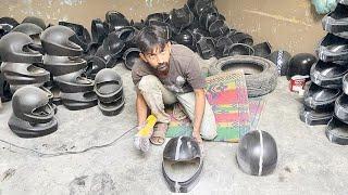 How motorcycle helmets are made