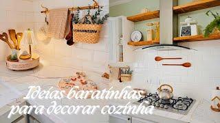 COMO DEIXAR A COZINHA MAIS BONITA COM IDEIAS FÁCEIS E BARATAS PARA DECORAR!