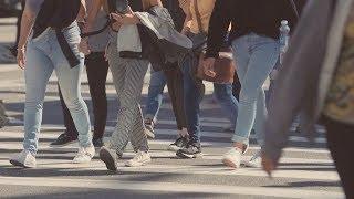 Busy City Crosswalk - Free Stock Footage 1080p HD