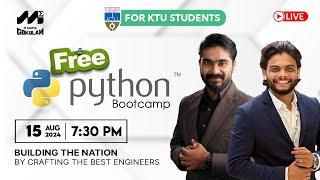 DAY 6 | FREE LIVE PYTHON CLASS FOR UPCOMING FIRST-YEAR ENGINEERING STUDENTS | 15 AUG | 7:30 PM