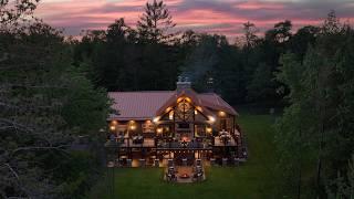 Touring the Rustic Lodge Overlooking a Secluded Waterfront!