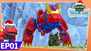 ️GOGODINO: Frozen Dino's Secrets️ 01 Iceberg Crisis | Dinosaur for Kids | Cartoon | Robot | Toys